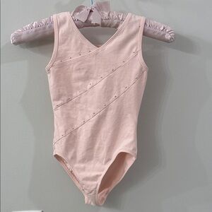 Freestyle Blush Leotard  with Sparkling Details Size 6/6x